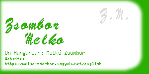 zsombor melko business card