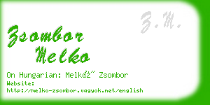 zsombor melko business card